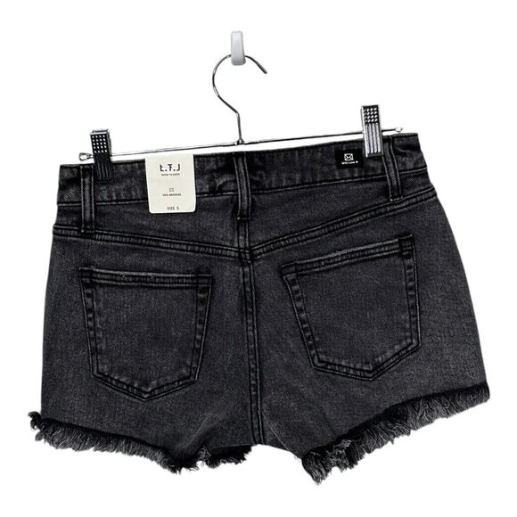 NWT LTJ Letter to Juliet acid black size small denim shorts - Picture 5 of 9